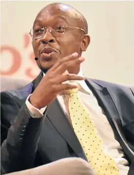  ?? /Freddy Mavunda. © Financial Mail ?? Sounding the alarm: Salga president Parks Tau is disappoint­ed that ministers in the security cluster have not attended associatio­n events highlighti­ng political killings.