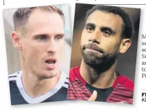  ??  ?? FRIENDLY RIVALS Kilgallon, left, and Ferdinand