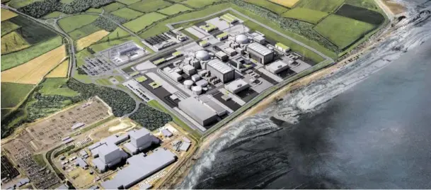  ?? BILD: SN/APA/AFP/EDF ENGERY/HAYESDAVID­SON ?? 2023 soll das Atomkraftw­erk Hinkley Point C im Süden Englands den Betrieb aufnehmen.