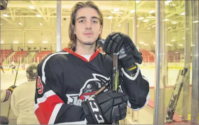  ?? T.J. COLELLO/CAPE BRETON POST ?? Top scorer Nolan Smith and his Kameron Junior Miners teammates take on the Strait Pirates in Nova Scotia Junior Hockey League playoff action starting tonight in Port Hawkesbury.