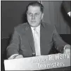  ?? THE ASSOCIATED PRESS ?? Teamsters Union president Jimmy Hoffa is seen in Washington on July 26, 1959.