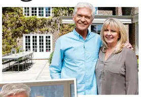  ??  ?? MOVED OUT: With wife Stephanie and, left, co-host Holly Willoughby