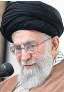 ?? Pictures: AFP, GETTY ?? Tirade...Ayatollah Ali Khamenei
