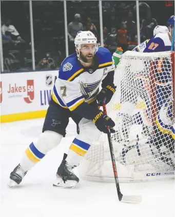  ?? BRUCE BENNETT/GETTY IMAGES FILES ?? Former St. Louis Blues defenceman Alex Pietrangel­o is expected to be one of the most highly sought after players as the NHL's free agent signing period gets underway on Friday.