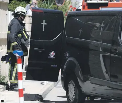  ?? PHOTO: MATTHEW MIRABELLI ?? Albanian worker Bari Bella was killed in a roof collapse on a constructi­on site in Sliema on April 20.