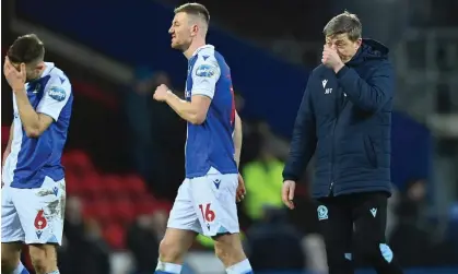  ?? ?? The Blackburn Rovers manager, Jon Dahl Tomasson, after the home defeat to QPR. Photograph: Richard Martin-Roberts/CameraSpor­t/ Getty Images