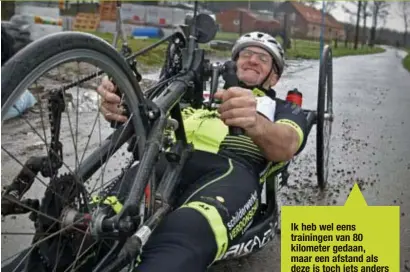  ?? FOTO GVB ?? Dirk Colaers is al maanden aan het trainen voor deze uitdaging van formaat.