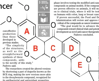  ?? ?? CHEMICAL structure of deguelin.