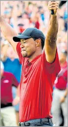  ??  ?? REDEMPTION: Golfer Tiger Woods