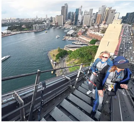  ?? — AFP ?? The Sydney Harbour Bridge is headed for some changes after the founding operators BridgeClim­b lost out in an internatio­nal bidding war for the lucrative contract.