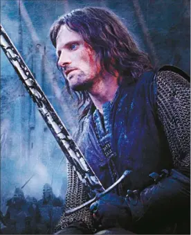  ?? Contribute­d photo ?? Columnist David MacLean uses fierce warrior Aragorn, played by actor Viggo Mortensen, of The Return of the King movie from the Lord ot the Rings trilogy for this week’s leadership lesson.