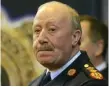  ??  ?? Sergeant Maurice McCabe at the Disclosure­s Tribunal at Dublin Castle yesterday. Left, former Garda Commission­er Martin Callinan