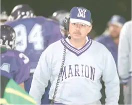  ?? FILE PHOTO ?? Ken Colquette walks the sideline in Marion County’s semifinal win over Knoxville Webb in the 1994 state semifinals.