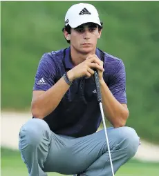  ?? SAM GREENWOOD/GETTY IMAGES ?? Joaquin Niemann of Chile is at -11 and shares the lead with American Kyle Stanley after two rounds at the Memorial Tournament in Dublin, Ohio.