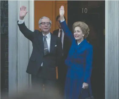  ?? PHOTOS: NETFLIX ?? Stephen Boxer and Gillian Anderson, as Denis and Margaret Thatcher, both excel in the fourth season of The Crown.