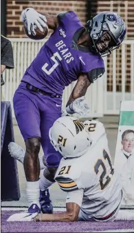  ?? (Photo courtesy University of Central Arkansas) ?? UCA wide receiver Lajuan Winningham said the outlook for a bigger year appears bright. “I think things, for us, will be a lot easier now that we’ll get a rhythm going,” Winningham said.