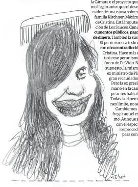  ??  ?? Senadora Cristina Fernández.