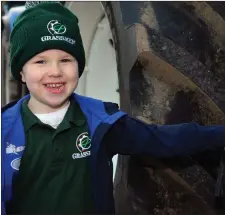  ??  ?? Fionn O’Sullivan at the start of the West Kerry Charity Tractor Run in Lios Póil on Sunday.