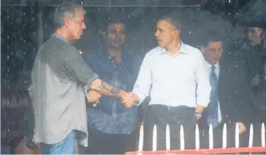  ?? Pictures / AP ?? Anthony Bourdain and Barack Obama shared lunch in Hanoi, with Bourdain picking up the bill.