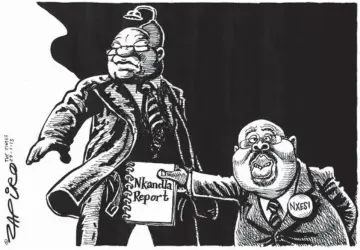  ??  ?? Zapiro is on leave. This cartoon is from his archive