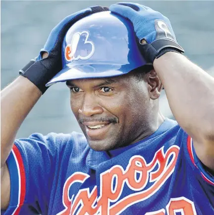  ?? JOHN KENNEY ?? Tim Raines will become the third and possibly the last player wearing an Expos cap to be inducted into the Hall of Fame.