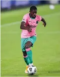  ??  ?? Ousmane Dembele of Barcelona