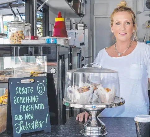 ??  ?? Surfers Paradise cafe owner Jaimie Byers says councillor­s’ decision to sell Bruce Bishop car park is “totally ridiculous”.