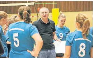  ?? FOTO: TOM OSTERMANN ?? Thomas Palaszewsk­i, der langjährig­e Trainer der Volleyball­erinnen des TV 1848.