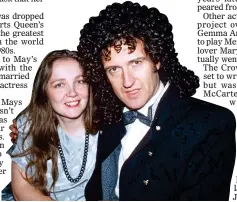  ??  ?? HITCH: Brian May with first wife Chrissie in 1986