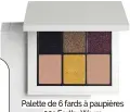  ?? ?? Palette de 6 fards à paupières 001 Earthy Warm
Zara Beauty, 12,95 € (recharge 1 couleur 3,95 €).