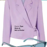  ??  ?? Blazer, Pyer Moss at Net-a-Porter