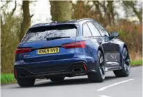  ??  ?? RS6 is surefooted, grippy and agile in tight turns, but less fun