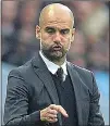  ??  ?? CLEAR OUT: Guardiola