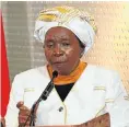  ??  ?? Nkosazana Dlamini-Zuma