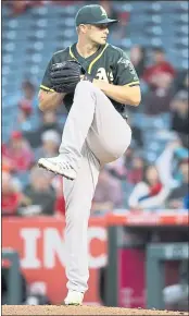  ?? JAE C. HONG — THE ASSOCIATED PRESS ?? A’s Opening Day starter Kendall Graveman has taken his role as leader of young rotation seriously.