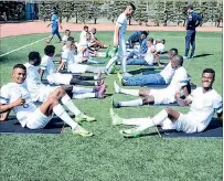  ?? CORTESÍA ?? Preparació­n. Los selecciona­dos nacionales durante el entrenamie­nto de ayer.