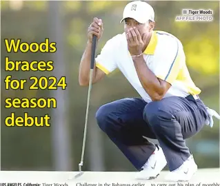  ?? AFP FILE PHOTO ?? Tiger Woods