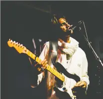  ??  ?? Niger’s prince of desert rock Mdou Moctar and his band make their Edmonton debut at the Rec Room (South Edmonton) on Monday evening.