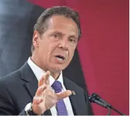  ?? GETTY IMAGES ?? New York Gov. Andrew Cuomo