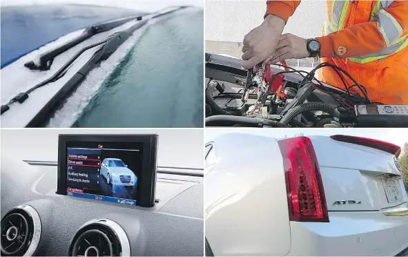  ?? — DRIVING.CA ?? Readers offered great ideas for changing features like, clockwise from top left, wipers, batteries, touch screens and rear lights.