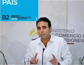  ??  ?? TAREA. El ministro de Industrias, Pablo Campana, debe trabajar en impulsar la productivi­dad.