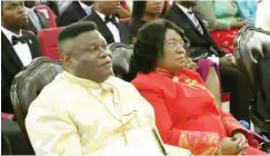  ??  ?? The Redeemed Evangelica­l Mission (TREM), Bishop Mike Okonkwo and his wife, Peace