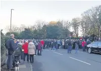  ??  ?? Huge crowds turned out for the Remembranc­e Sunday parade and service