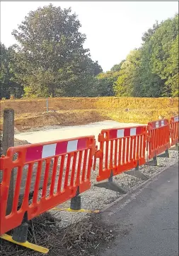  ??  ?? Work on the steakhouse entrance has begun