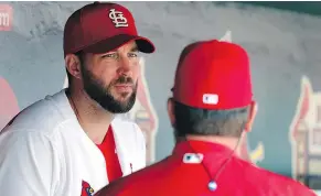  ?? — THE ASSOCIATED PRESS FILES ?? Starting pitcher Adam Wainwright and the St. Louis Cardinals aren’t giving up on the season yet. The hitting has come around somewhat but the bullpen is struggling.