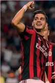  ?? ANSA ?? André Silva, 22 anni, è alla prima stagione al Milan