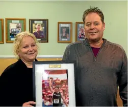  ?? PHOTO: DOUG FIELD/STUFF ?? Husband and wife Grant and Jan Lord have been honoured with life membership of the South Canterbury Amateur Athletics Club, along with Olympic bronze medallist Tom Walsh.