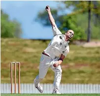  ?? PHOTO: PHOTOSPORT ?? Central Districts seamer Seth Rance claimed a five-wicket bag against Canterbury in Christchur­ch yesterday.