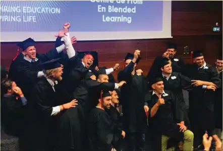  ?? Photo Provale ?? Au sein de la Toulouse Business school en partenaria­t avec Provale, les rugbymen profession­nels peuvent suivre des études de management et obtenir leur diplôme de «Manager de Business Unit. »