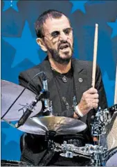  ?? ARIEL SCHALIT/AP ?? Ringo Starr, shown in Israel in June, brought his message of peace and love to New York on Thursday.
